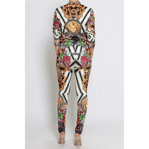 Multi-printed jacket and pants set - Picture 5 of 8
